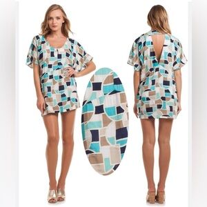 Trina Turk sheath dress / swim cover up